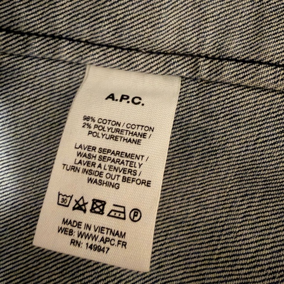 A.P.C. Mid Blue Denim Jacket - Picture 4 of 5